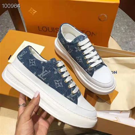 louis vuitton stellar sneaker blue|Louis Vuitton ladies sneakers.